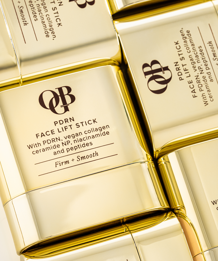 PDRN Face Lift Stick OGB PDRN Face Lift Stick: closed gold stick on a white background