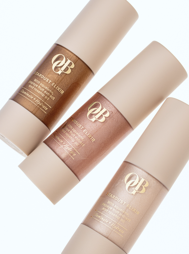 OGB Stardust Elixir After Glow: drie Stardust Elixir flesjes bij elkaar