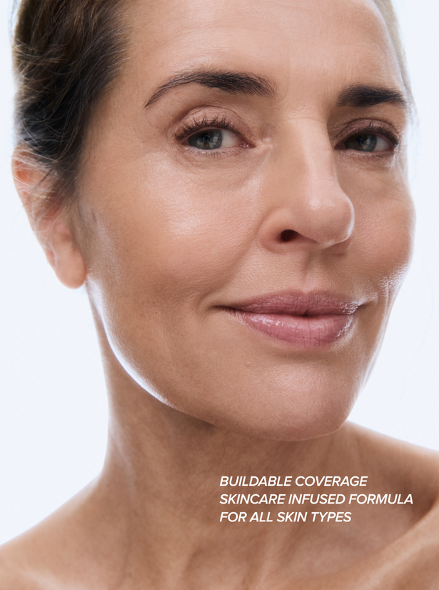 OGB Miracle Skin Tint Medium: model op leeftijd met de voordelen van de skin tint