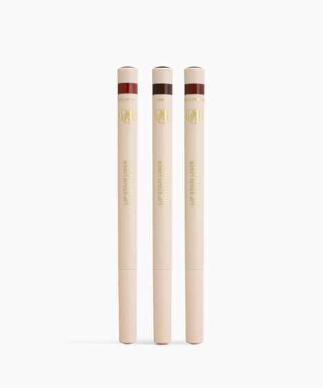OGB Lip Stain Liner Set, drie langhoudende lipliners met viltpunt