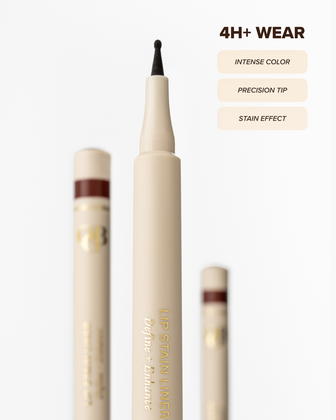 OGB Lip Stain Liner in Espresso Brown, long-lasting lip liner and stain