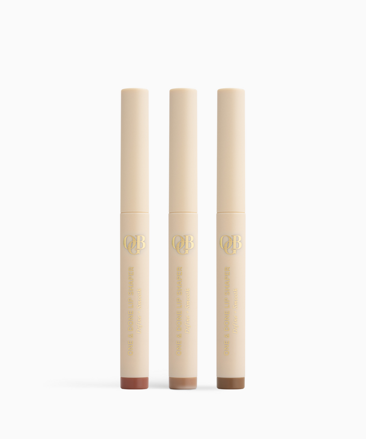 OGB One & Done Lip Shaper Set, three creamy twist-up lip liners