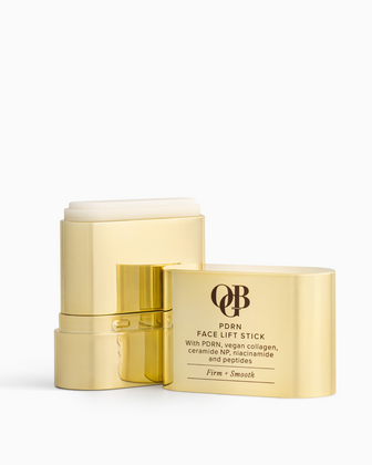 OGB PDRN Face Lift Stick: closed gold stick on a white background