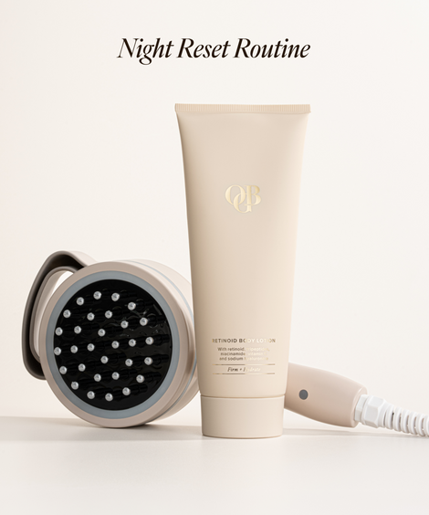 OGB Miracle Red Light Bodysculpt, massageborstel voor het lichaam met rood LED-licht