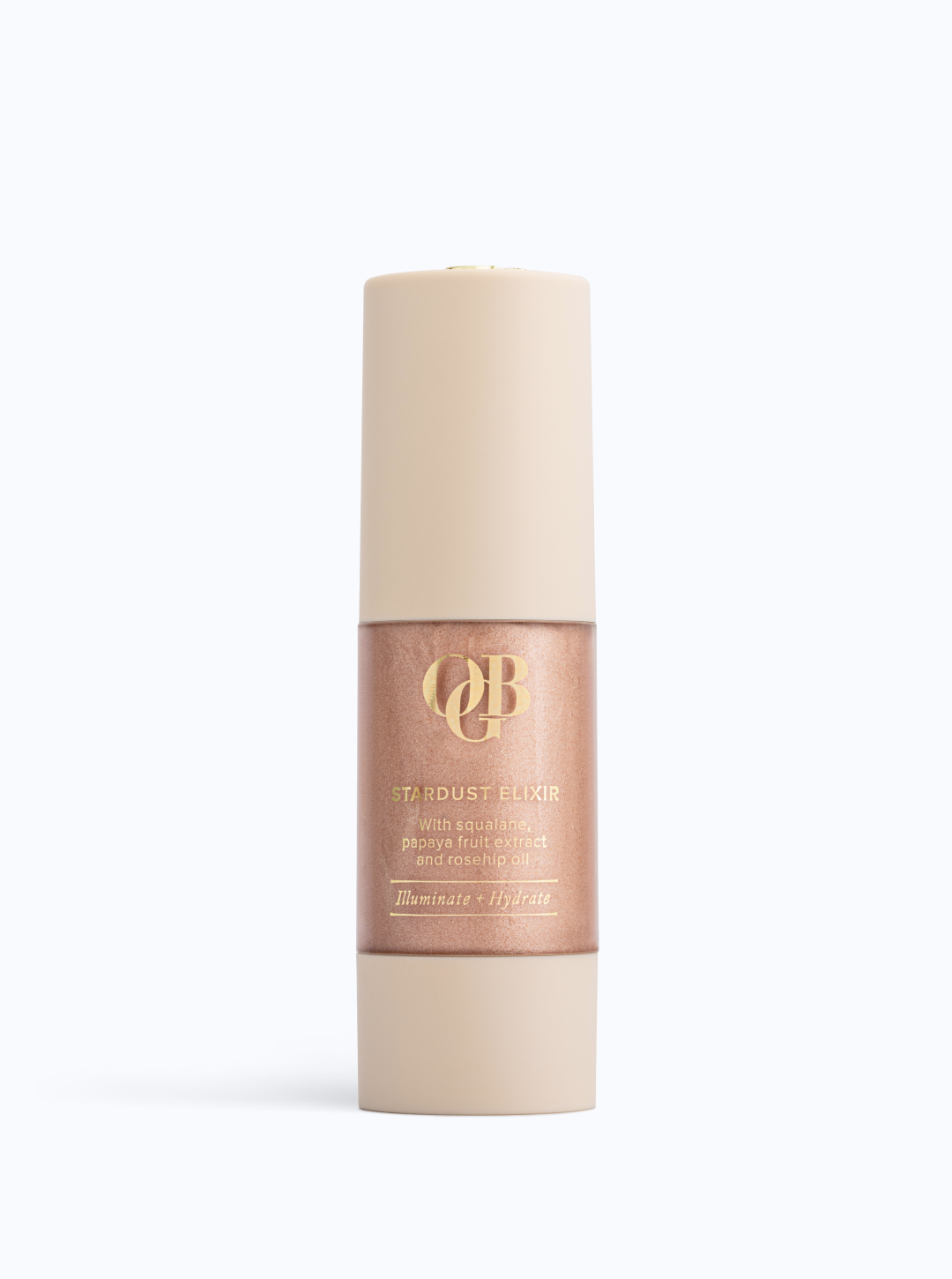 OGB Stardust Elixir in After Glow, vloeibare highlighter voor een natuurlijke glow