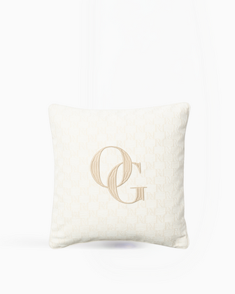 Merry Monogram Pillow Cover