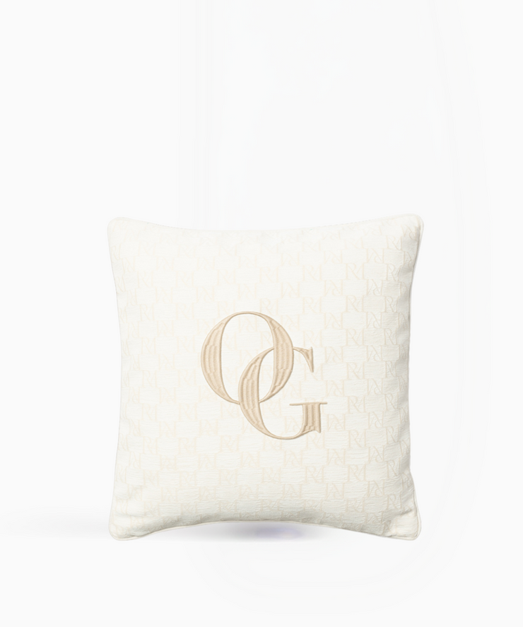 Merry Monogram Pillow Cover